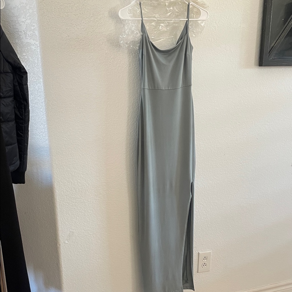 Windsor Sleek Gray Maxi Dress